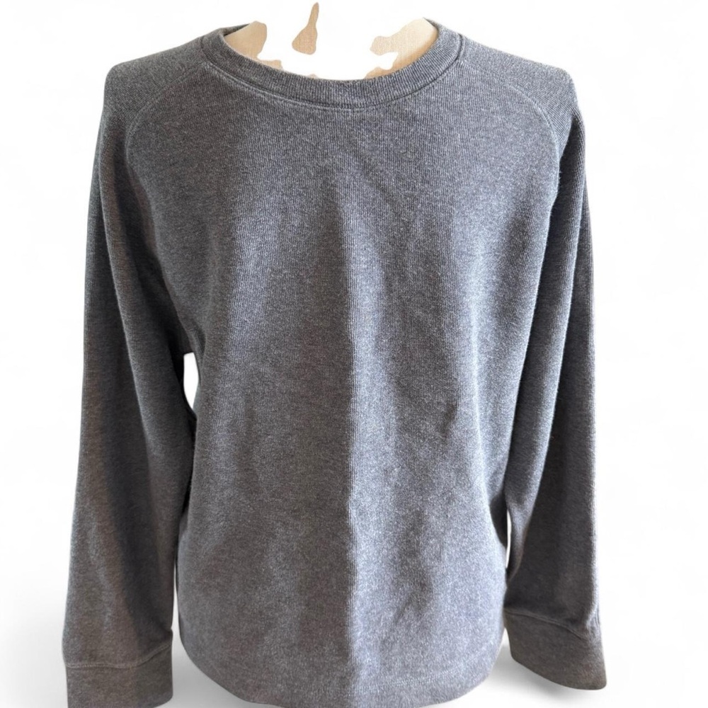 Banana Republic Large Terry Gray Crewneck Sweater